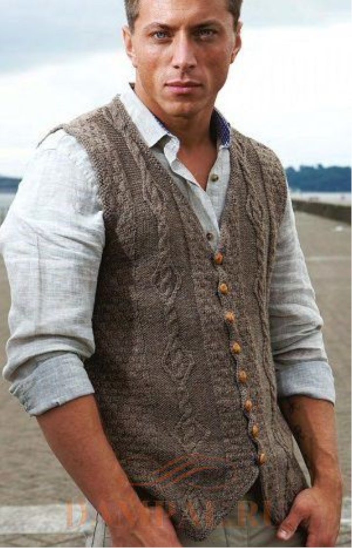 KNITTED MENS VEST FREE PATTERN