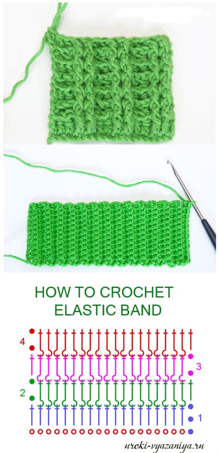 HOW TO CROCHET AN ELASTIC BAND