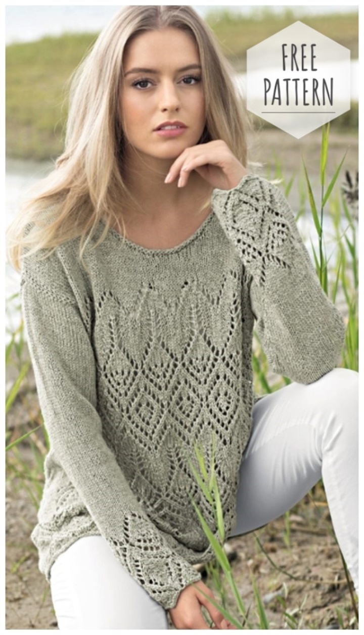 Lace Sweater Knitting Pattern