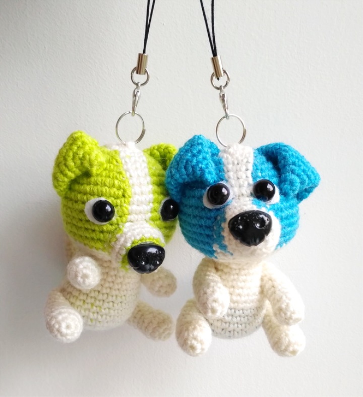 How to crochet keychain / crochet dog 