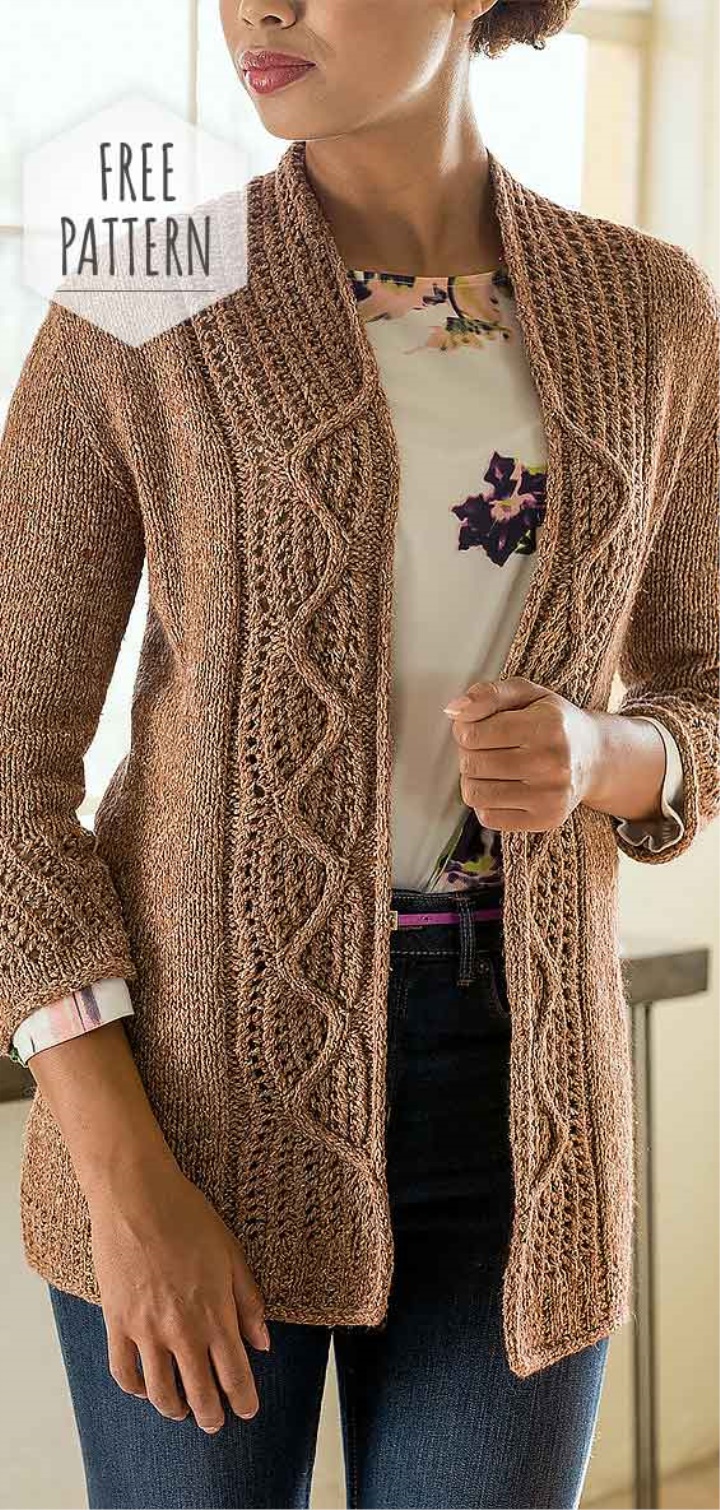 Women Cardigan Free Pattern