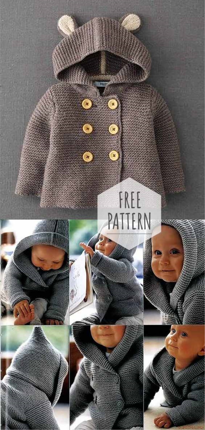 hooded baby jacket