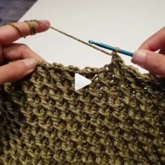 How to knit bag stitch video tutorial