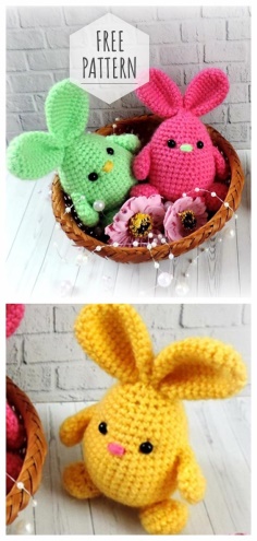 Easter Bunnies Free Pattern and Video Tutorial