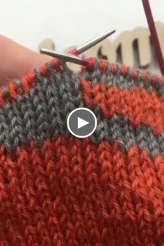 Great Stitch Technique with Knitting Needles