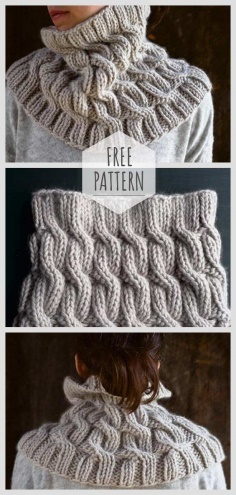 Knitting Collar Free Pattern