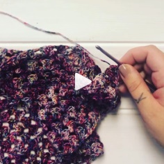 How to knit triangle scarf video tutorial