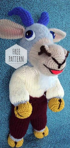 Knitted Goat Free Pattern