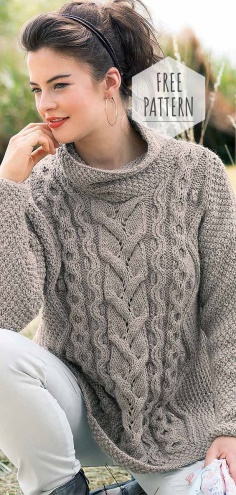 Turtleneck Sweater Free Pattern