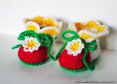 Knitting Booties for Baby