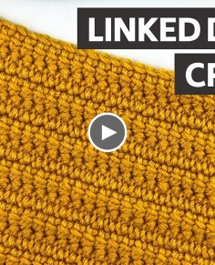 How to Crochet the Linked Double Crochet Stitch : No HOLES!