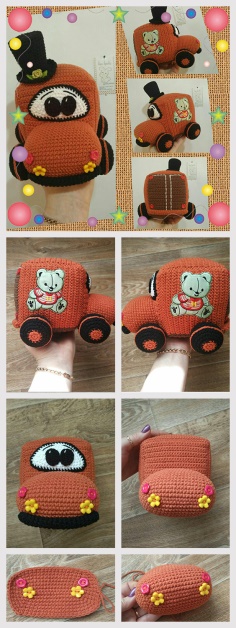 Step by Step Crochet Car