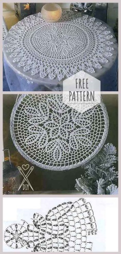 Beautiful Crochet Tablecloth