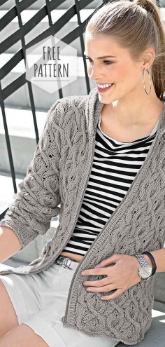 Knitted Cardigan Free Pattern