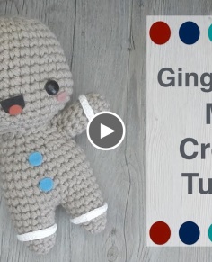 Crochet Gingerbread Man Free Amigurumi Pattern