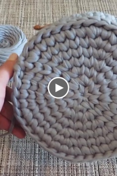 How to knit crochet bag edge stitch