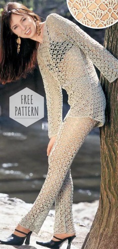 Crochet Fishnet Dress Free Pattern