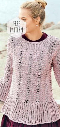 Chic Knitted Top Free Pattern