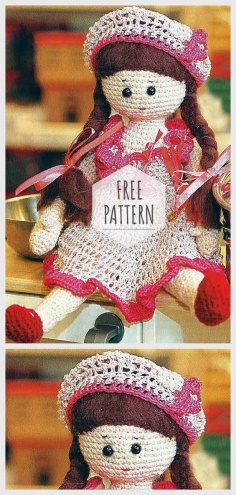 Sweet Amigurumi Doll Free Pattern