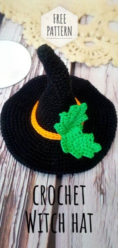 Crochet Witch Hat Free Pattern