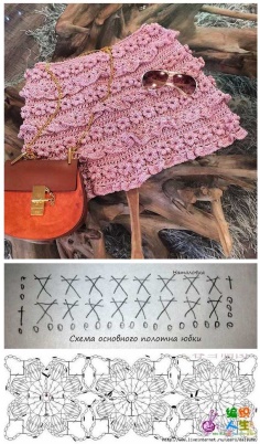The pink skirt crochet