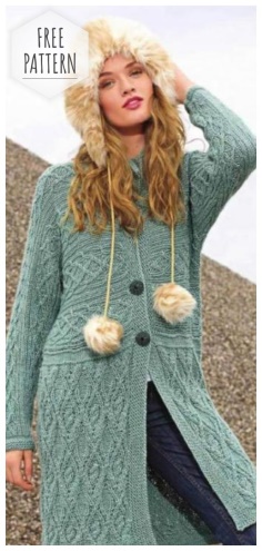 COATS WITH ARAN PATTERNS FREE