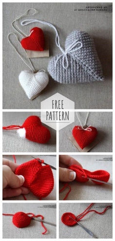 Knit heart crochet master class