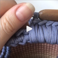 How to knit mini strapping handles bag video tutorial