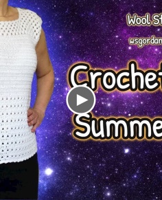 DIY How to Crochet Easy Summer Top - Heklana bluza
