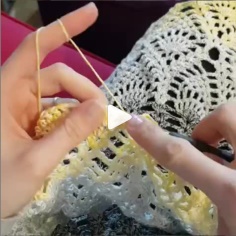 How to knit crochet skirt video tutorial