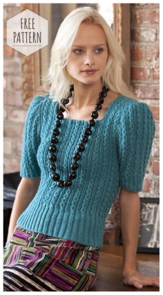 Openwork pullover for the summer free pattern