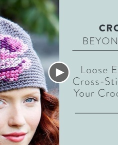Loose Ends:  Add a Cross-Stitch Motif to your Crochet Project