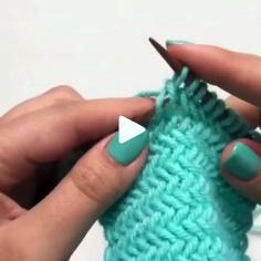 Knit Stitch Technique for Beginner