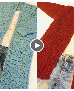 The Pixie Kids Cardigan Crochet Tutorial RIGHT HANDED