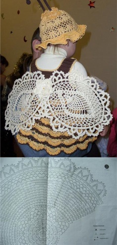 Crochet Kids Dress Bee