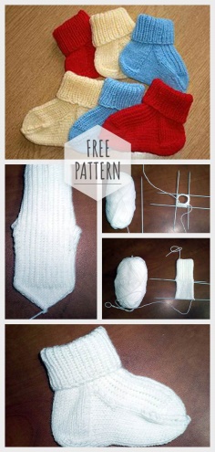Knit Baby Socks Pattern
