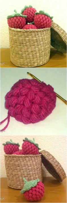 KNITTED RASPBERRY PATTERN