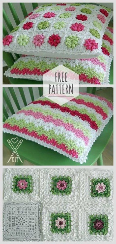 Knitting Plaid and Cute Pillows