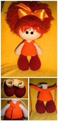 Amigurumi Red Headed Doll Crochet Tutorial