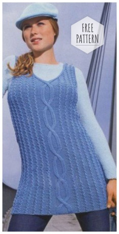Women pullover and dress free pattern