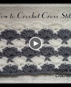 How to crochet cross stitch