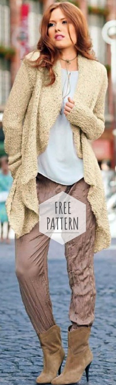Knitting Long Jacket Free Pattern