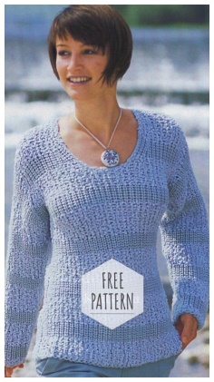 Striped pullover free pattern