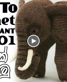 How to crochet An Elephant - part 01  elefanate amigurumi  Crochet amigurumi elephant