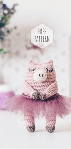 Amigurumi Ballerina Piggy Pattern