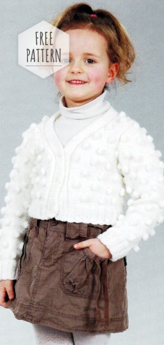 Knitted Blouse for Kids Free Pattern