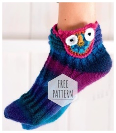 Socks with owls for kids