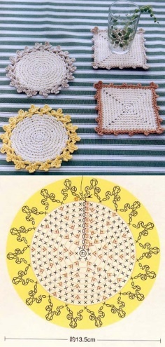 Knitting Coaster Free Pattern