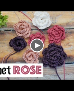 Quick amp; Easy Crochet Rose  Sewrella