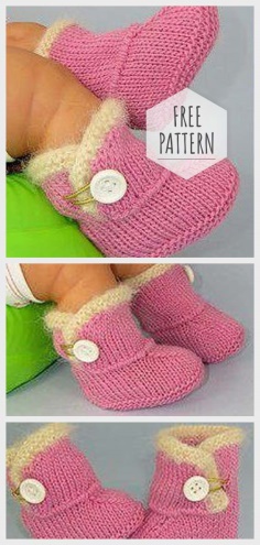 Knitting Booties for Baby